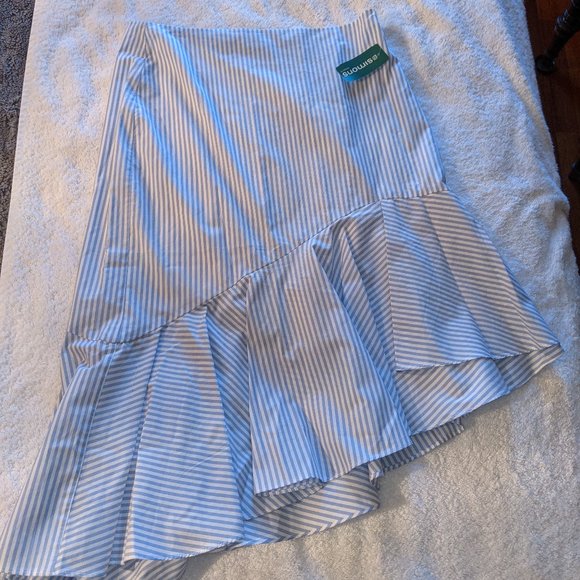 Contemporaine At Simons Faux Seersucker Skirt - Picture 1 of 4